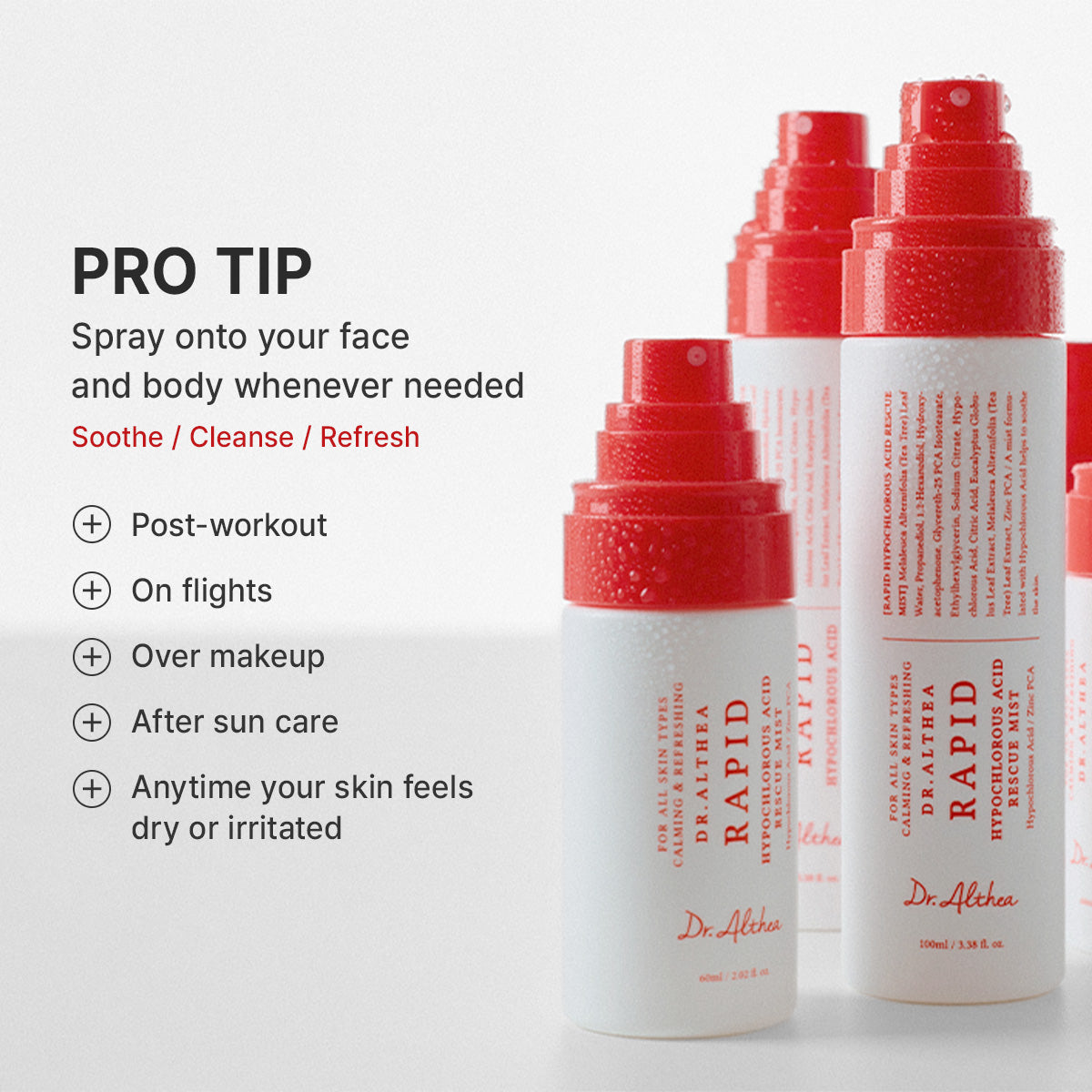 Dr.Alhea Rapid Hypochlorous Acid Rescue Mist