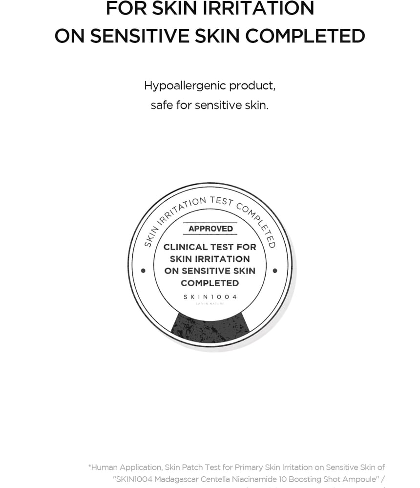 Skin1004 Madagascar Centella NIACINAMIDE 10 Boosting Shot Ampoule