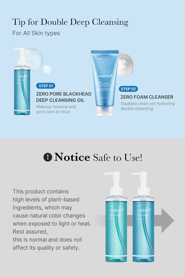 Medicube Zero Pore Blackhead Deep Cleansing Oil