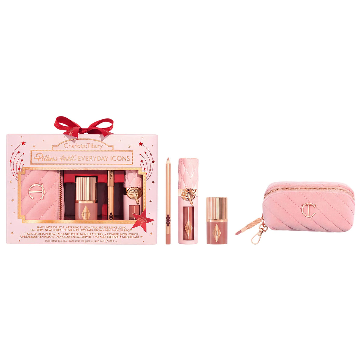 Charlotte Tilbury 
Pillow Talk Everyday Icons Lip & Cheek Makeup Gift Set
