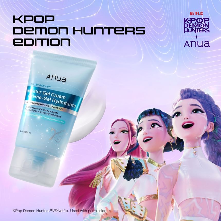 Anua - Barrier Reboot Water Gel Cream Kpop Demon Hunters Collaboration