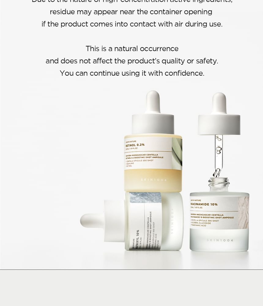 Skin1004 Madagascar Centella NIACINAMIDE 10 Boosting Shot Ampoule