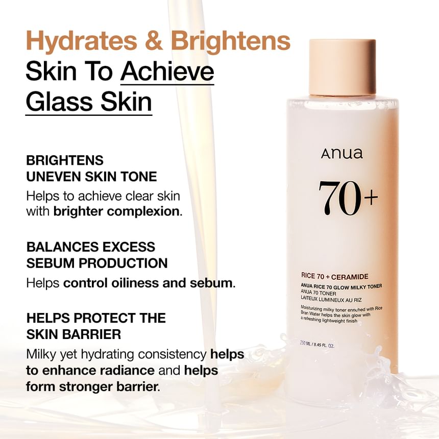 Anua Rice 70 Glow Milky Toner Mini