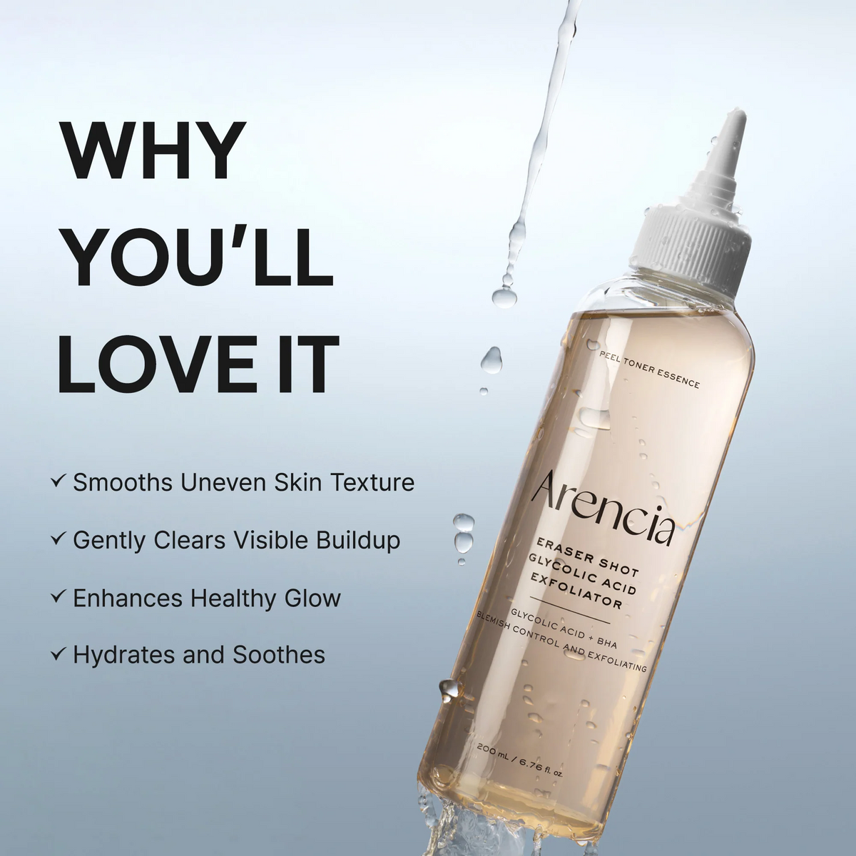 Arencia - Eraser Shot Glycolic Acid Exfoliator 200ml