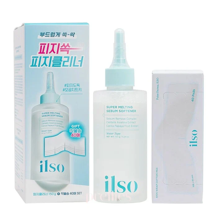 Ilso - Super Melting Sebum Softener 150g + 40pcs Cotton Pad