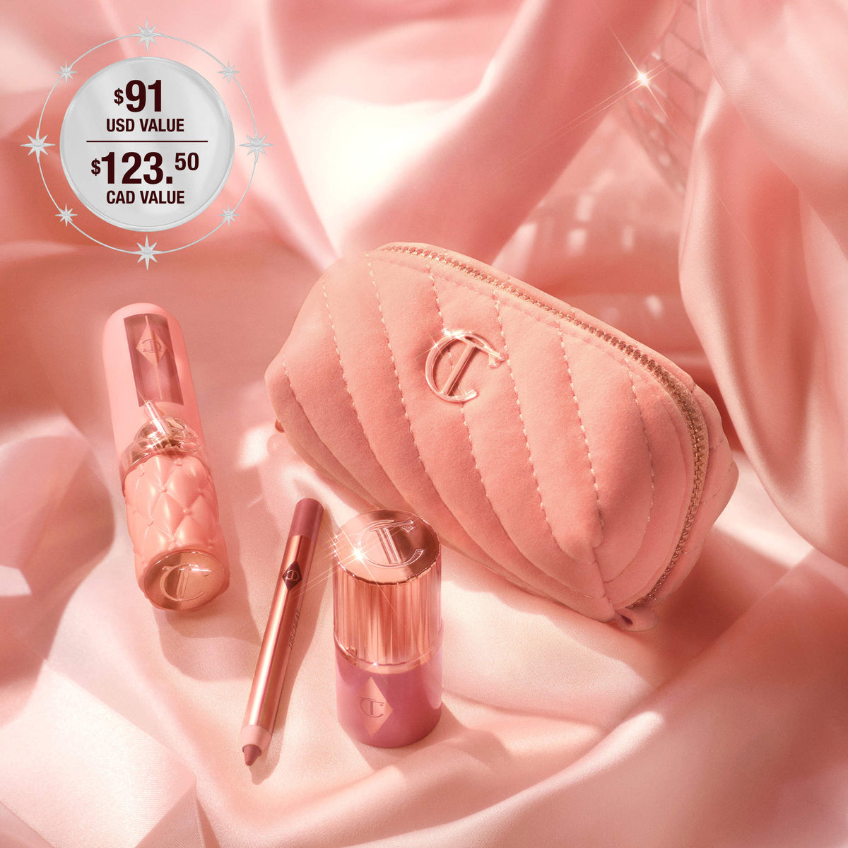 Charlotte Tilbury 
Pillow Talk Everyday Icons Lip & Cheek Makeup Gift Set