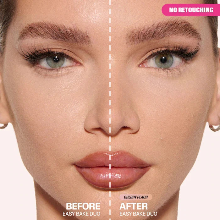 HUDA BEAUTY 
Easy Bake Loose Powder Brightening + Correcting Duo