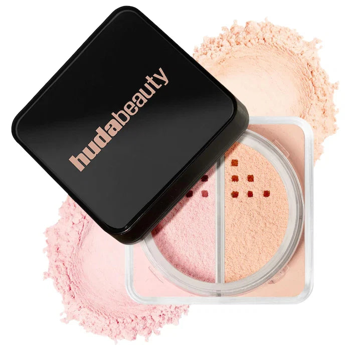 HUDA BEAUTY 
Easy Bake Loose Powder Brightening + Correcting Duo