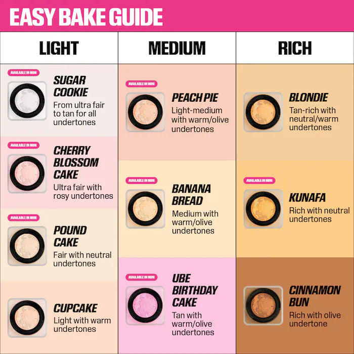 HUDA BEAUTY 
Mini Easy Bake Loose Baking & Setting Powder