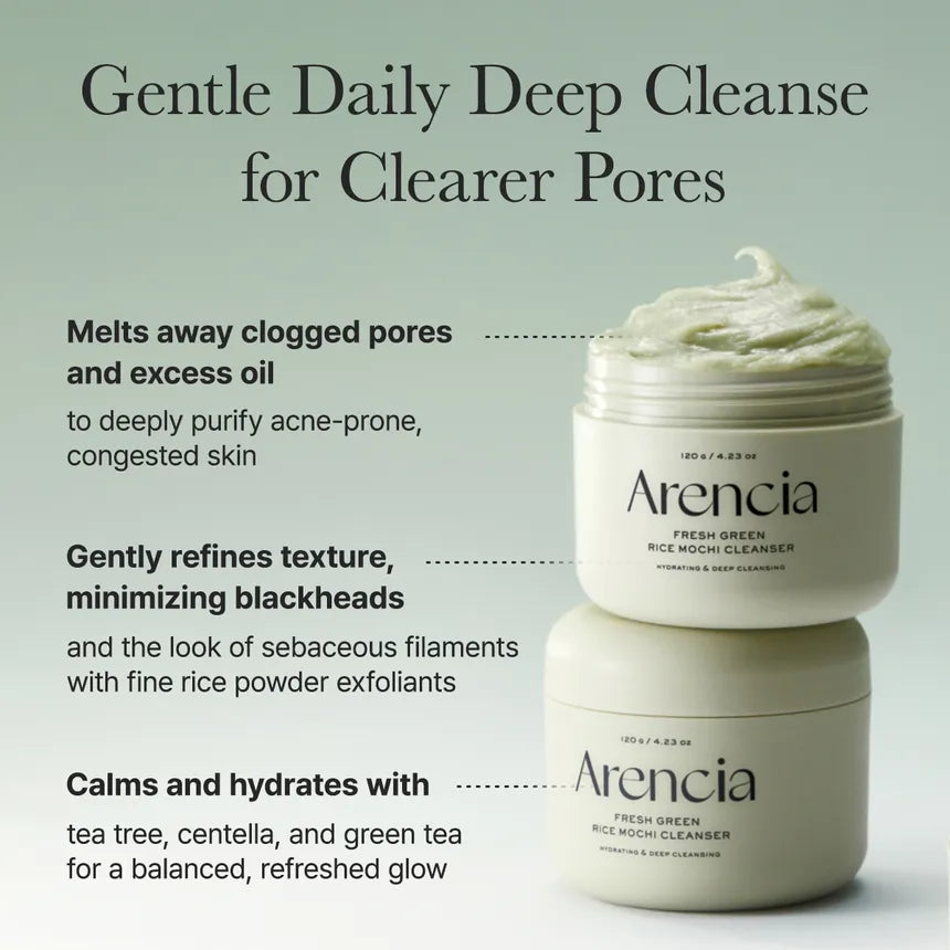 Arencia - Fresh Green Rice Mochi Cleanser