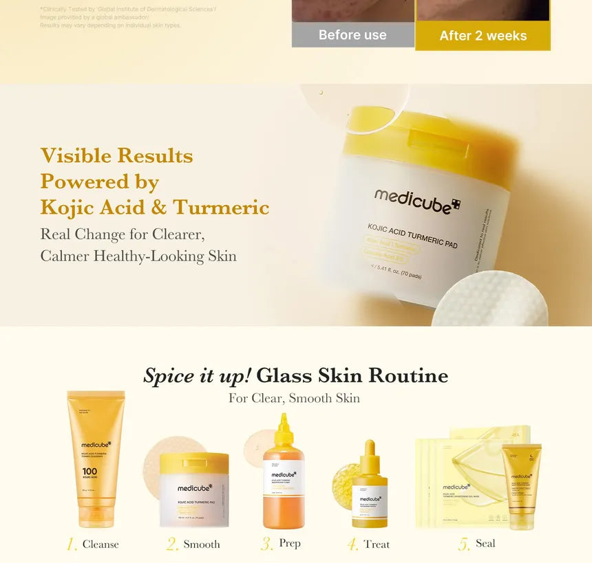 Medicube - Kojic Acid Turmeric Pad