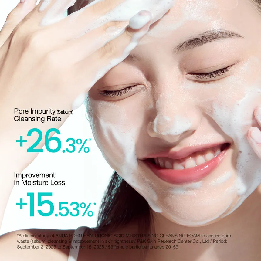 Anua - PDRN Hyaluronic Acid Moisturizing Cleansing Foam