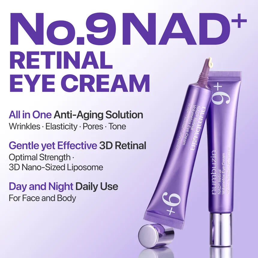 Numbuzin - No.9 NAD+ Retinal Volumetox Eye Cream Tube Type