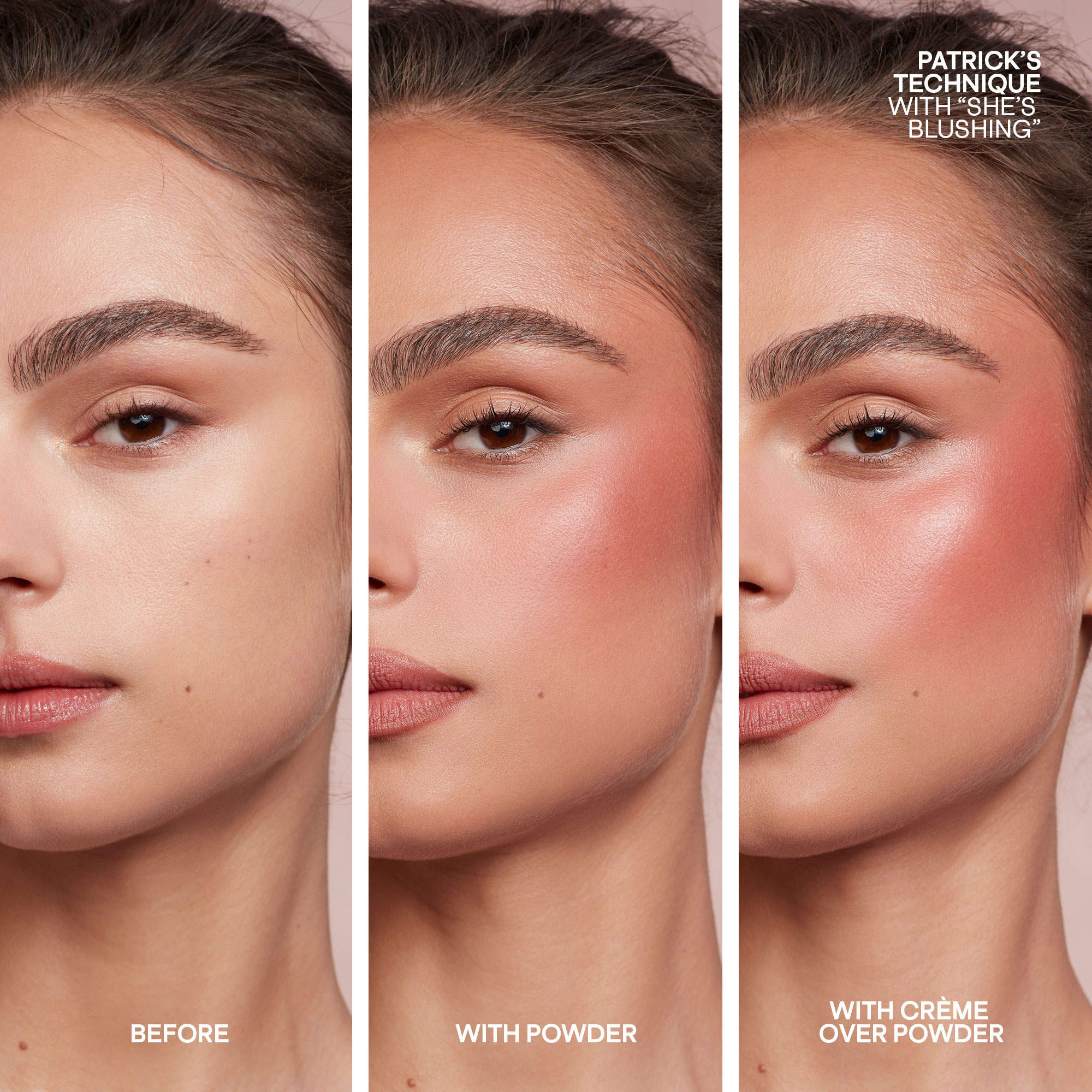 PATRICK TA 
Mini Major Headlines Double-Take Crème & Powder Blush Duo