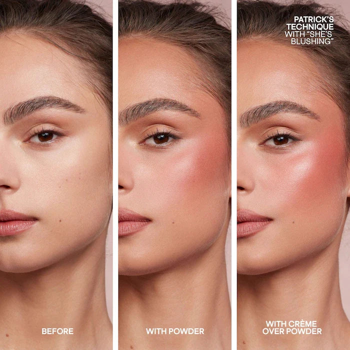 PATRICK TA 
Mini Major Headlines Double-Take Crème & Powder Blush Duo