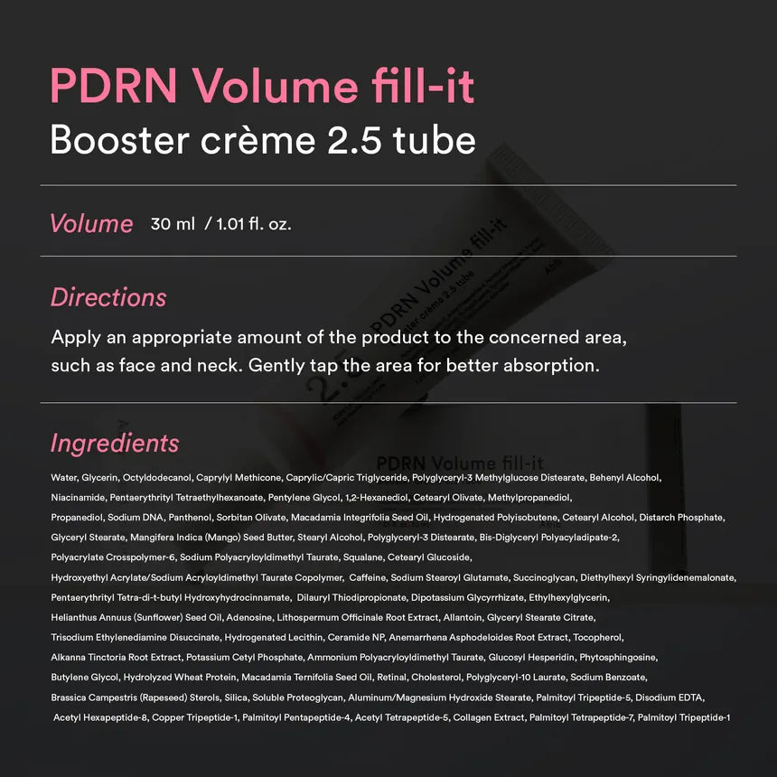 Abib - PDRN Volume Fill-it Booster Crème 2.5 Tube