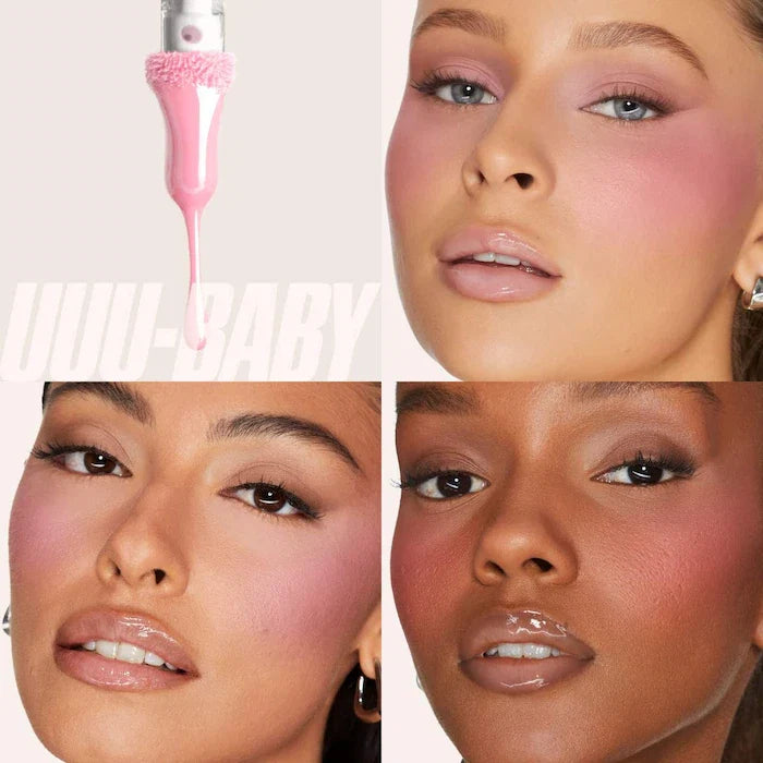 HUDA BEAUTY 
Faux Filler Shiny Non-Sticky Lip Gloss