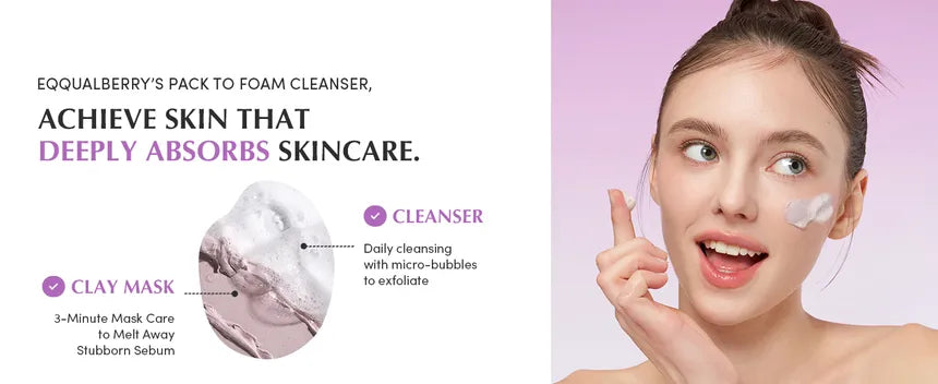 Eqqualberry Purple Rice Pore Purifying Pack Cleanser