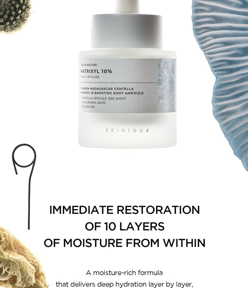 Skin1004 Madagascar Centella Matrixyl 10 Boosting Shot Ampoule