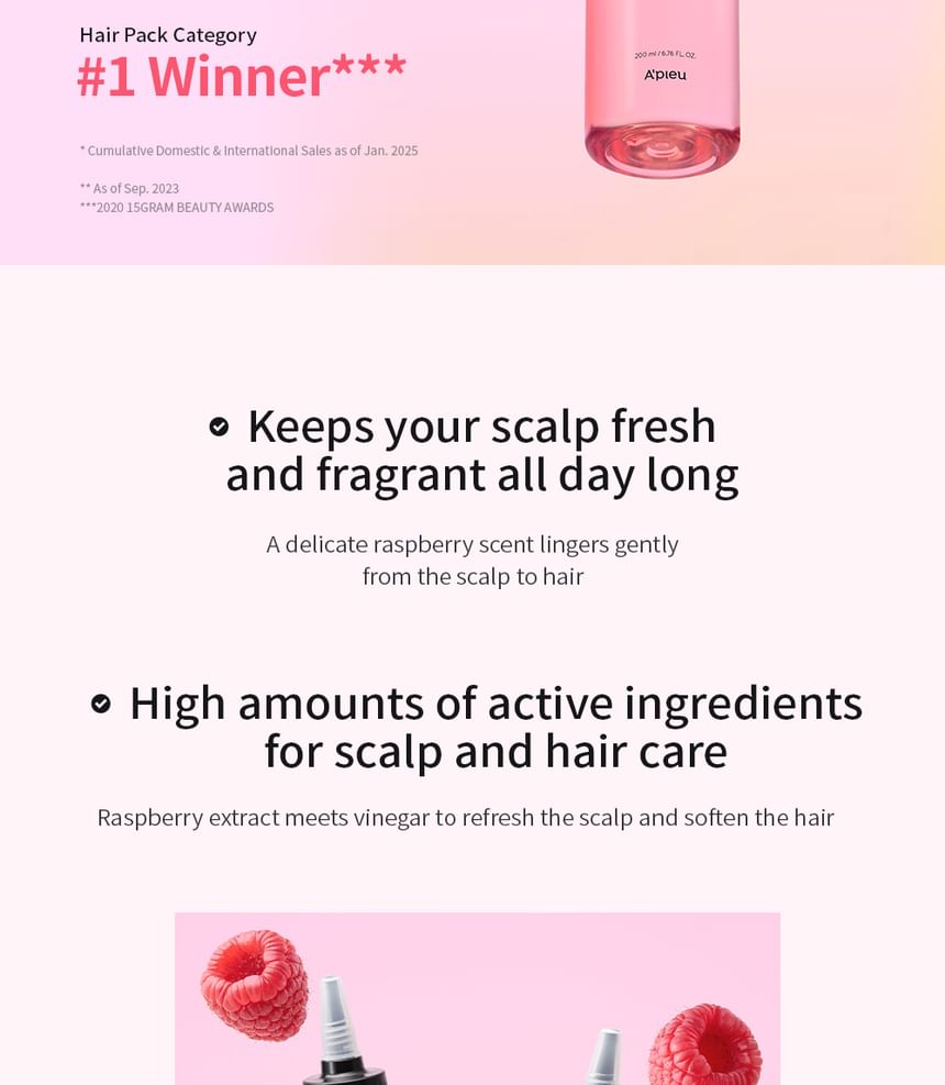 APIEU Raspberry Hair Vinegar