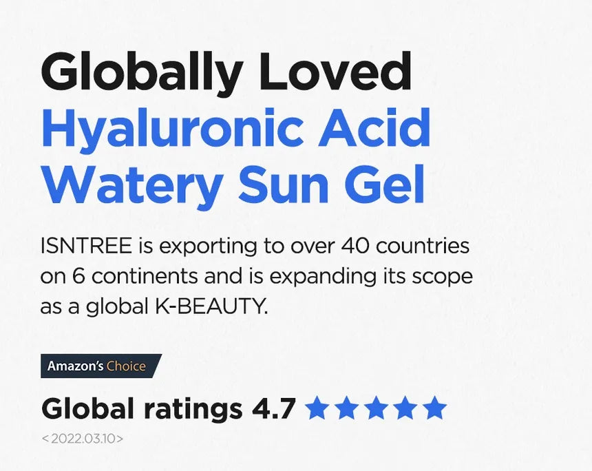 Isntree Hyaluronic Acid Watery Sun Gel With Box