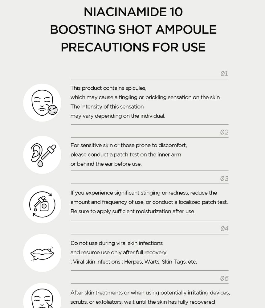 Skin1004 Madagascar Centella NIACINAMIDE 10 Boosting Shot Ampoule